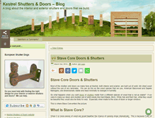 Tablet Screenshot of blog.diyshutters.com